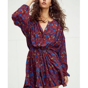 FREE PEOPLE- Flower Fields Floral Long Sleeve
